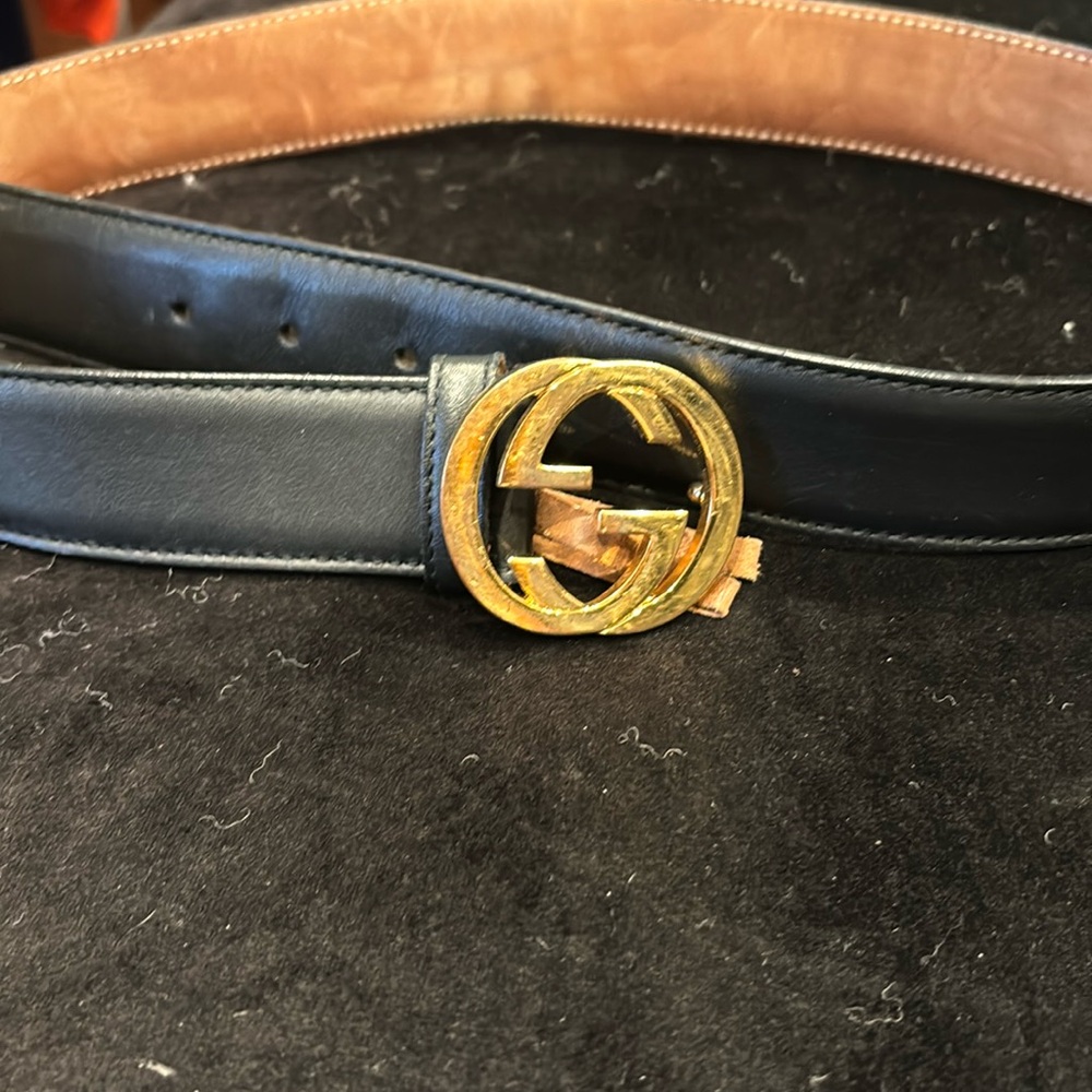 Gucci leather belt , 85-34